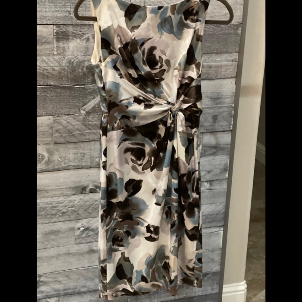 Silky floral dress